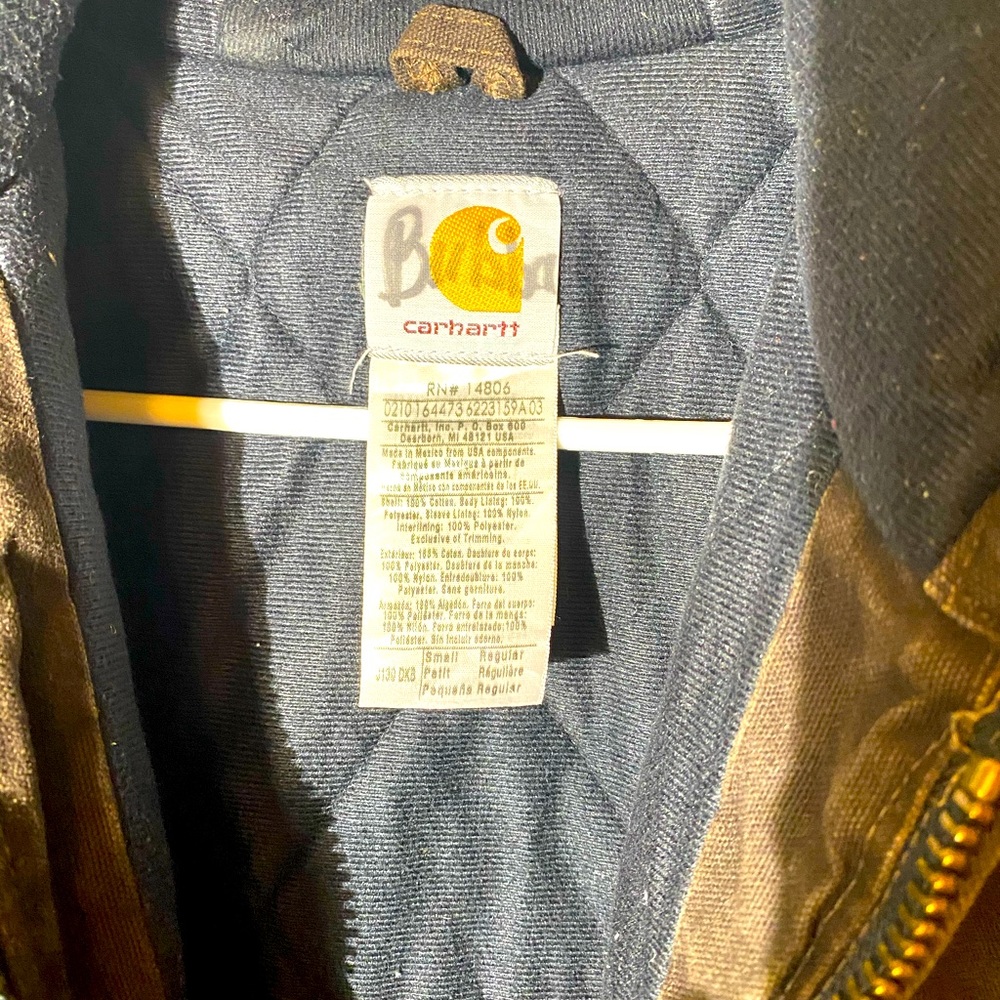Carhartt Insulated Denim Coat Synthetic Lined